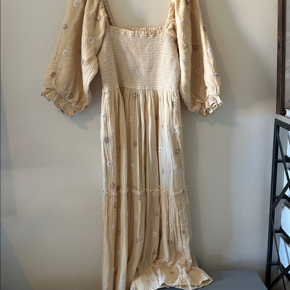 Free People Dahlia Smocked Maxi Dress - Large - Picture 6 of 12